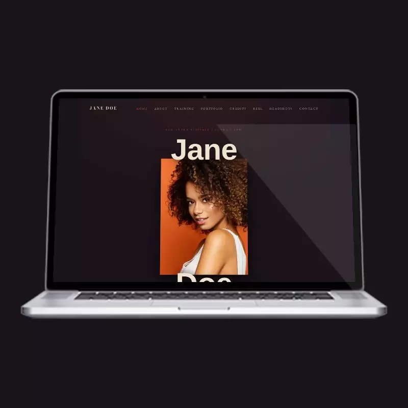 Playbill actor website design