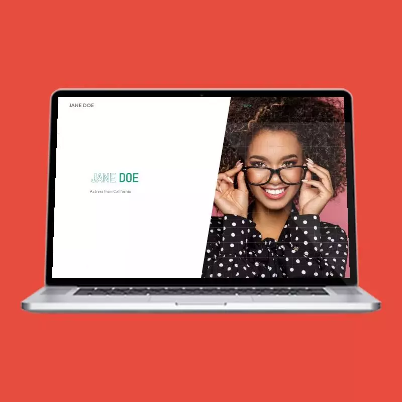 Sidebared Bio actor website design
