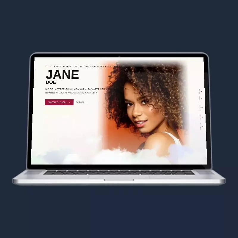 Above the Clouds actor website design