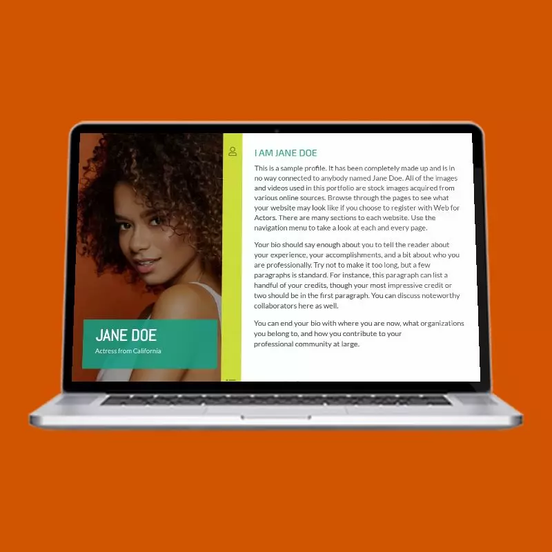 Key Light actor website design