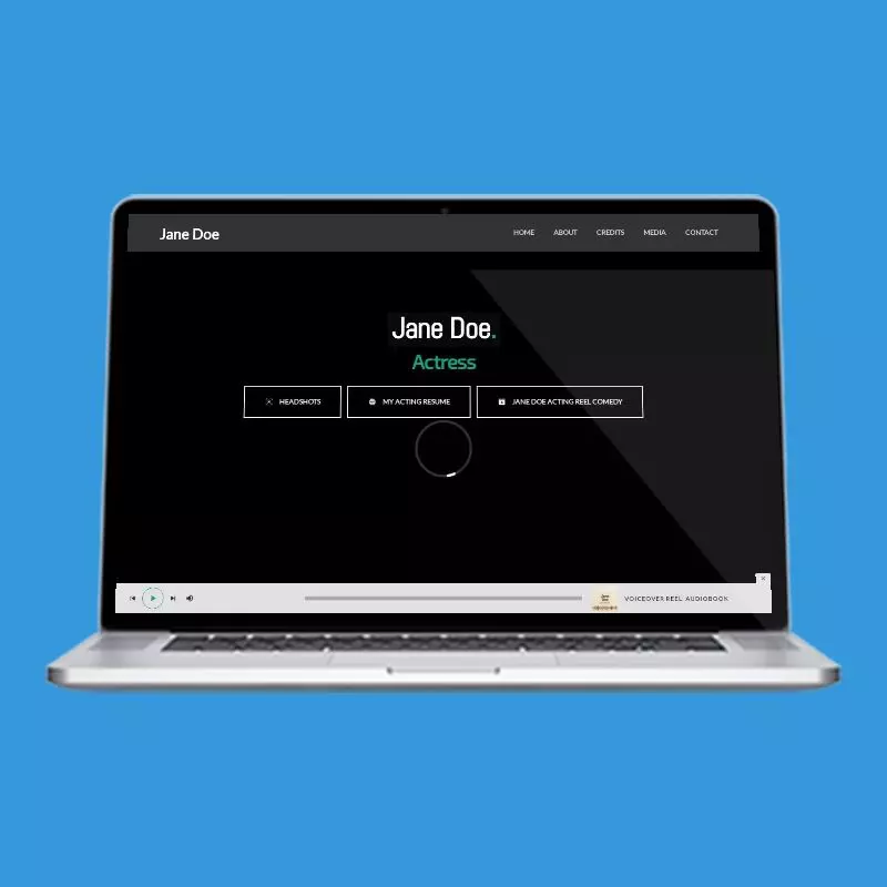 Composer Template actor website design
