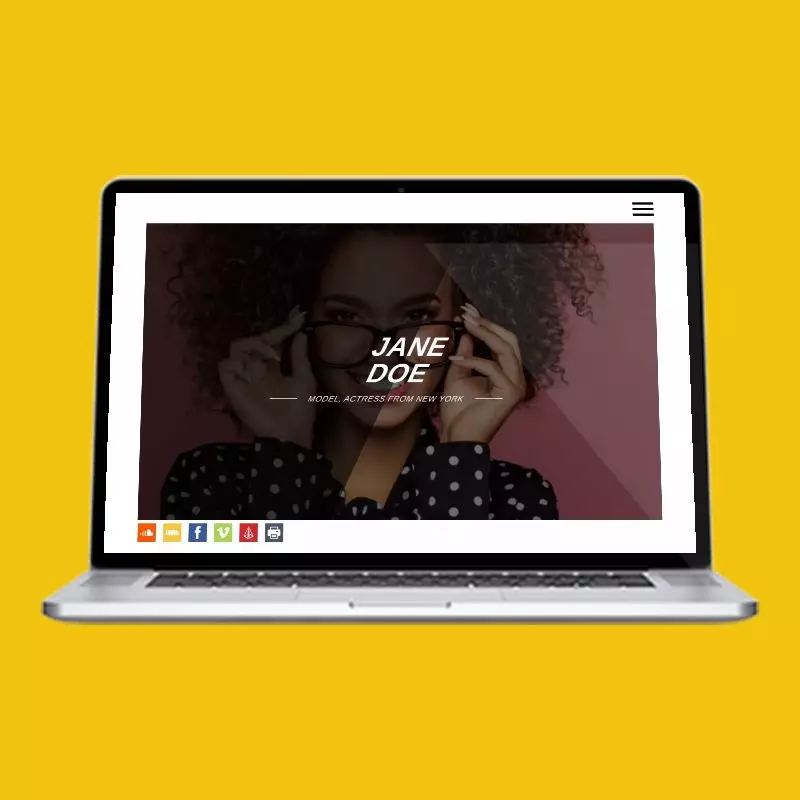 Backdrop actor website design