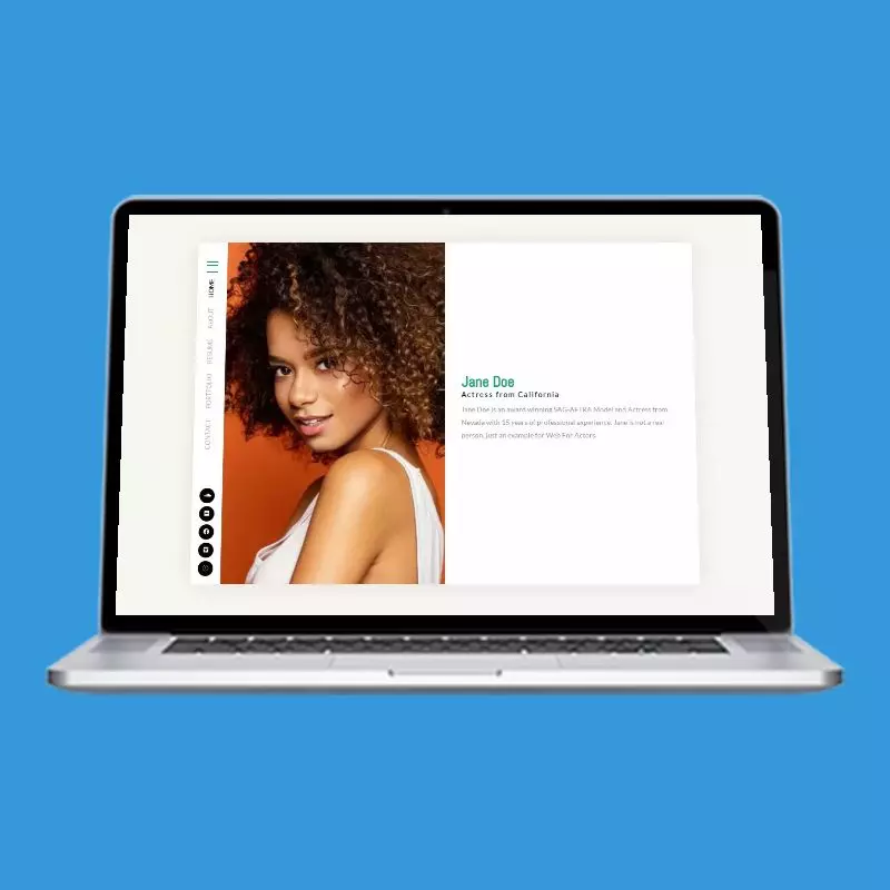 Book's Spine actor website design