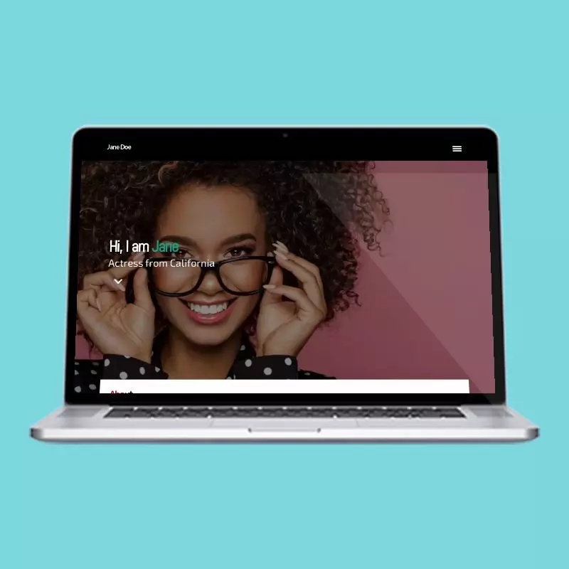 Big Top Banner actor website design