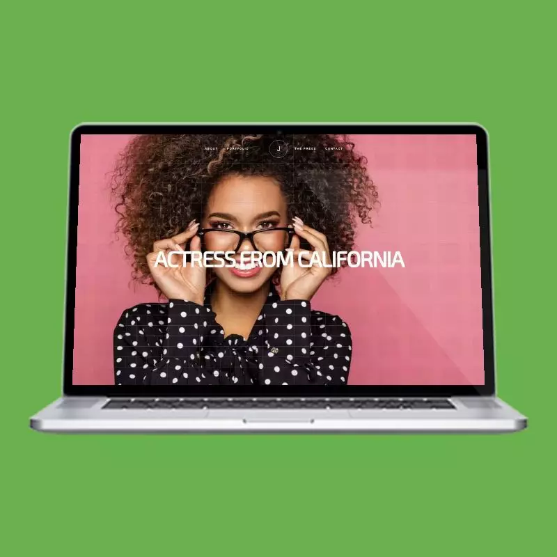 Initially actor website design