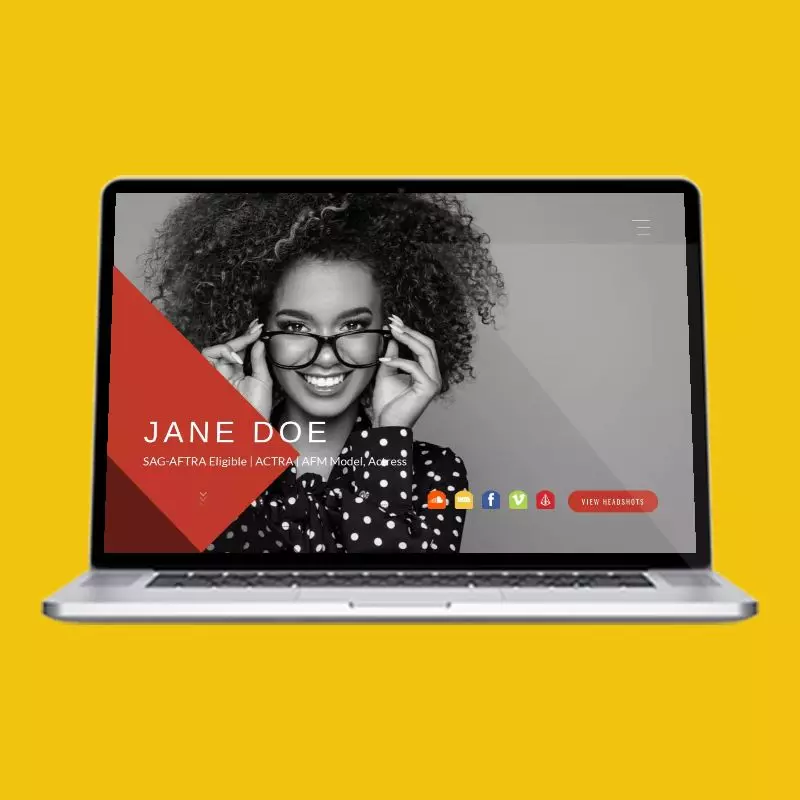 Noir actor website design