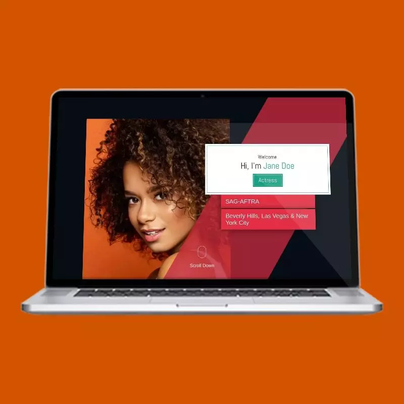 Paul Gatter actor website design