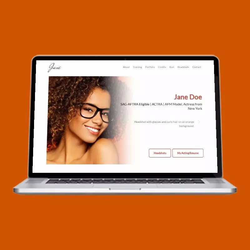 Soft Focus actor website design
