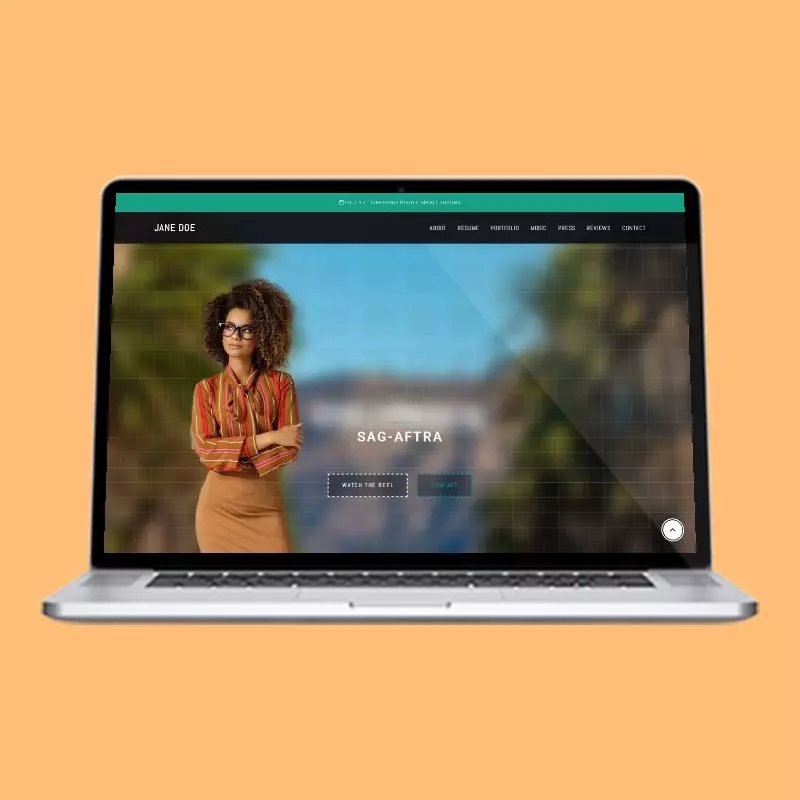 Milando actor website design
