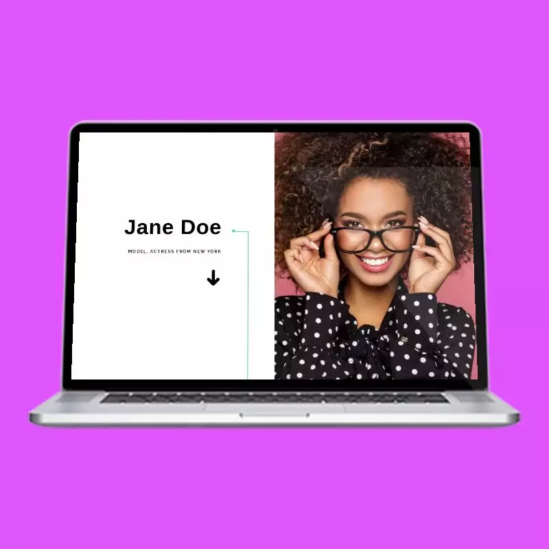 Two Shot actor website design