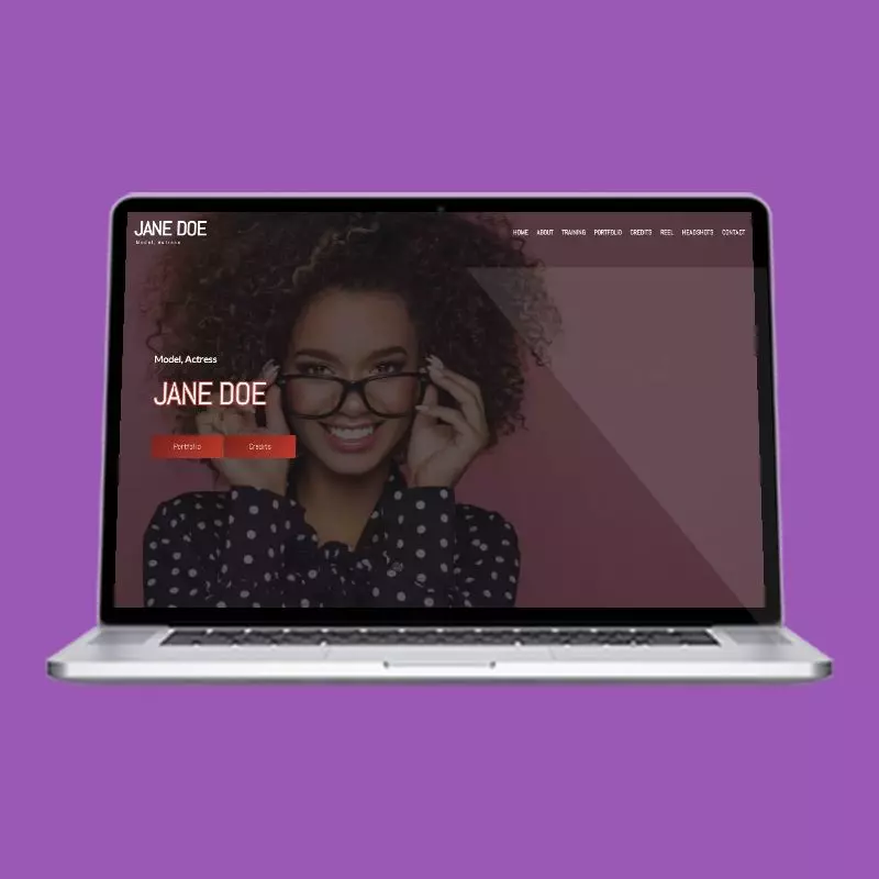 Booth actor website design