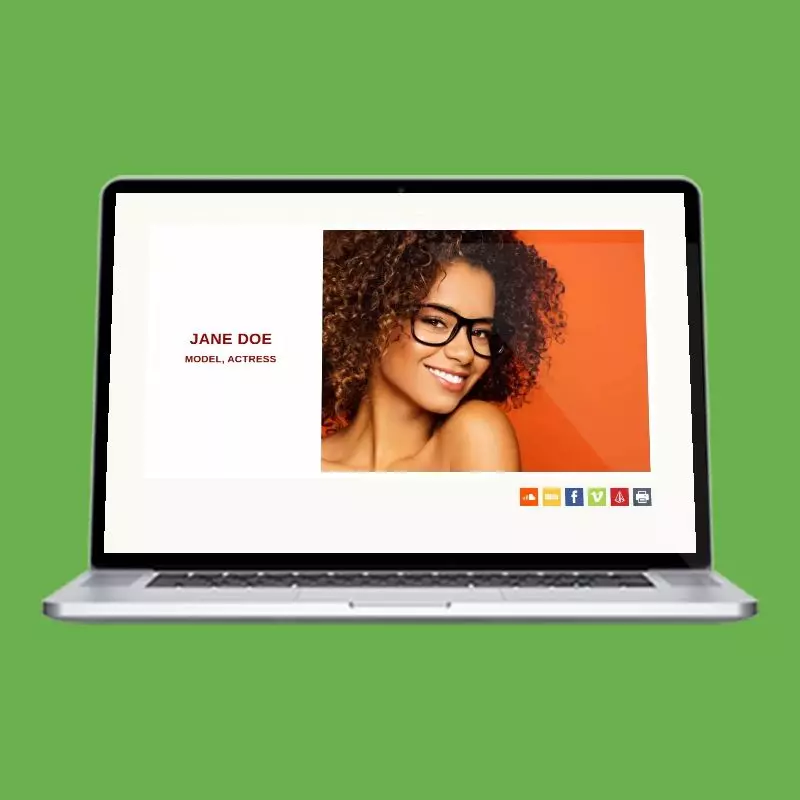 Snapshot actor website design