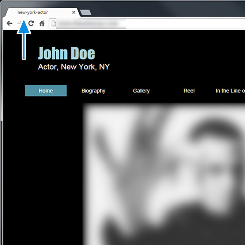 List your actual name in titles on all of your pages