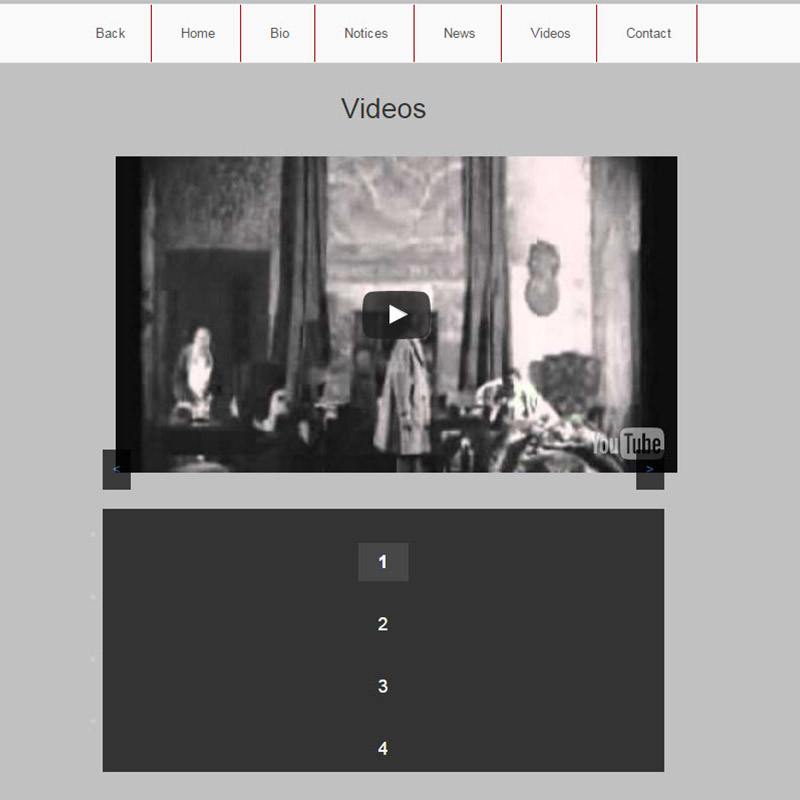 Incomplete designs on your actor website.