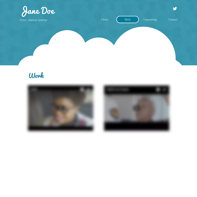 Add some personality to your actor website