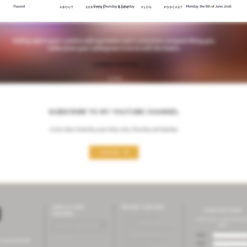 Be careful with your actor website menu