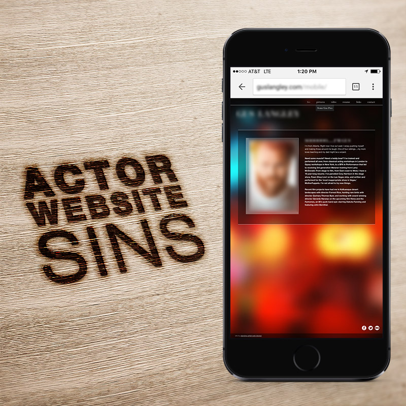 Not optimizing your website for a mobile experience