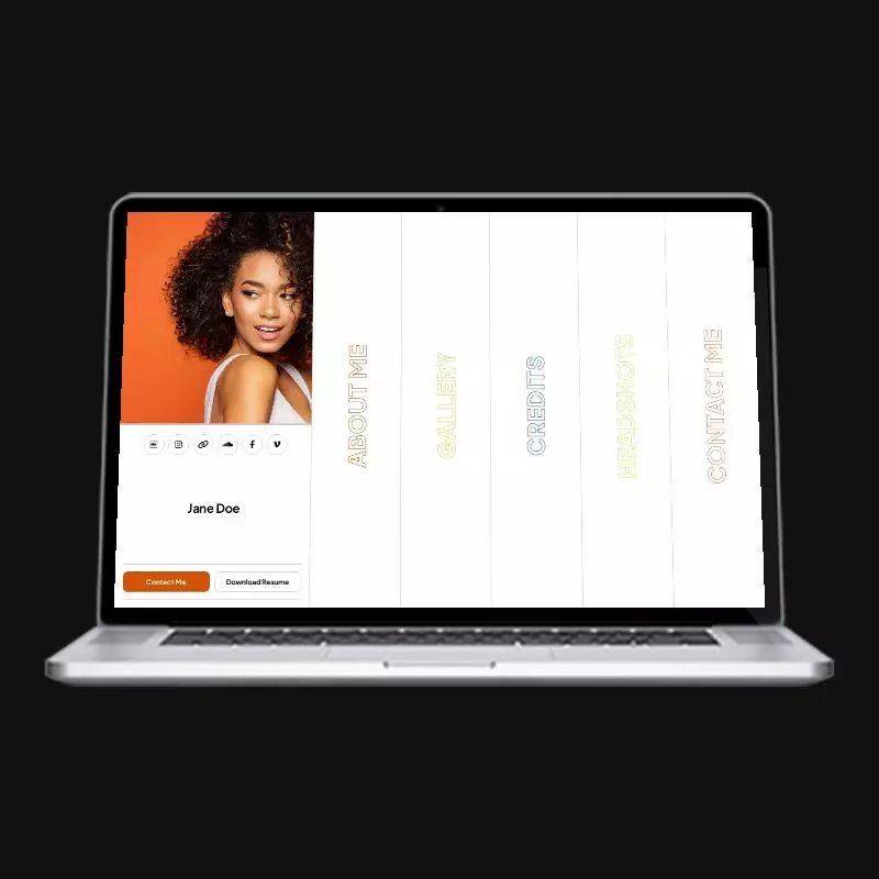 Spines actor website design