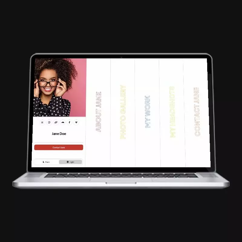 Spines actor website design