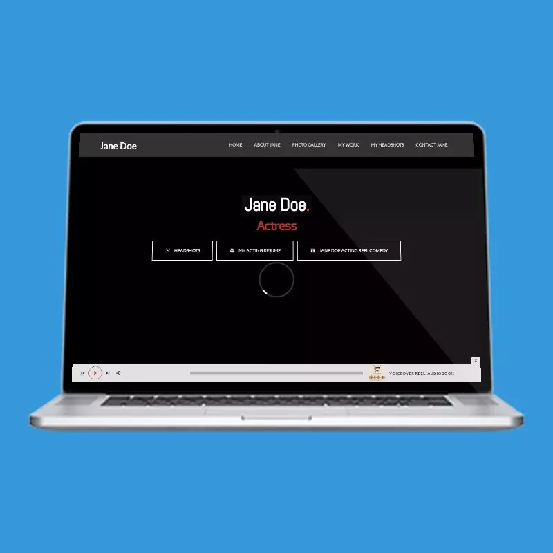 Composer Template actor website design