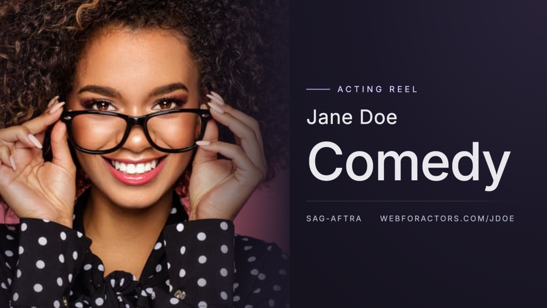 Jane Doe Acting Reel Comedy