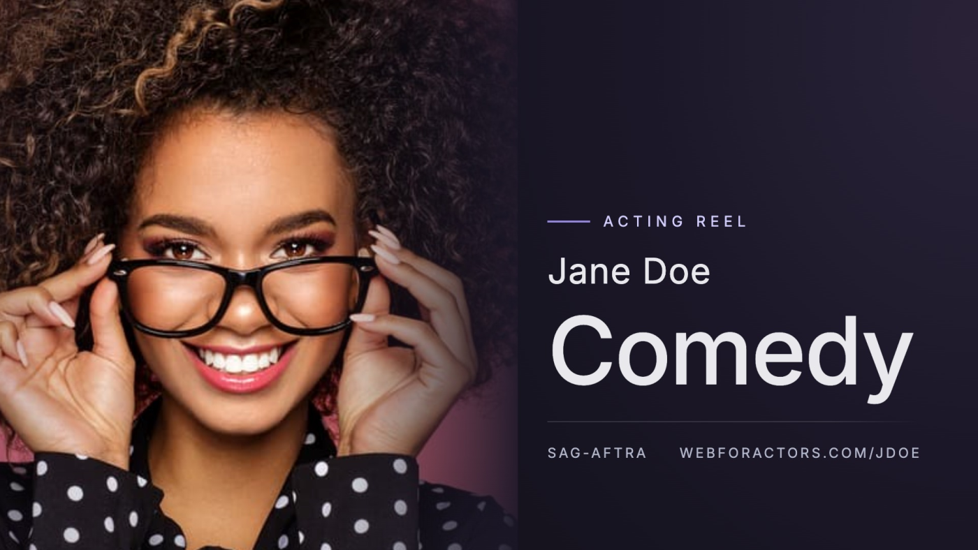 Jane Doe Acting Reel Comedy