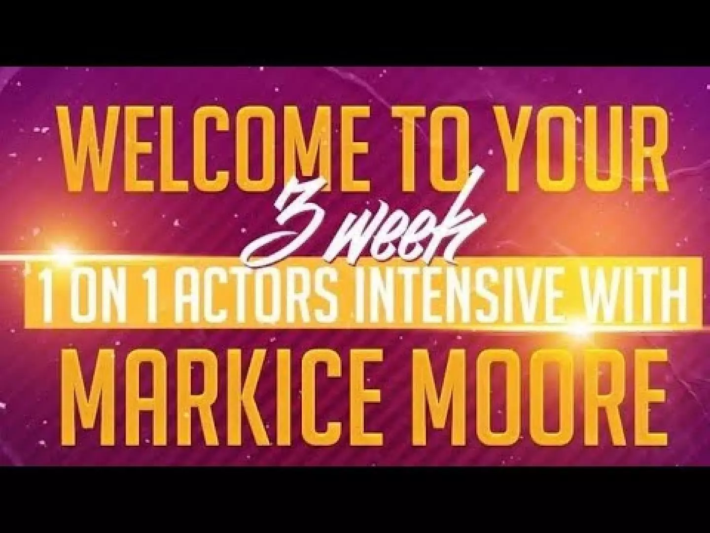 MARKICE MOORE ACTING PERFORMANCE REEL 2021