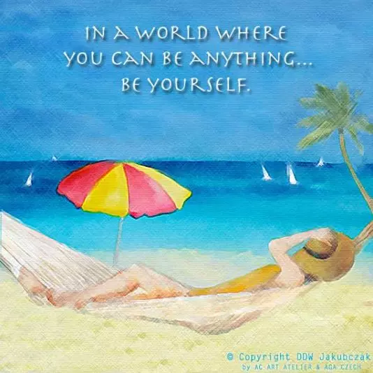 Art by Aga Czech: BE YOURSELF