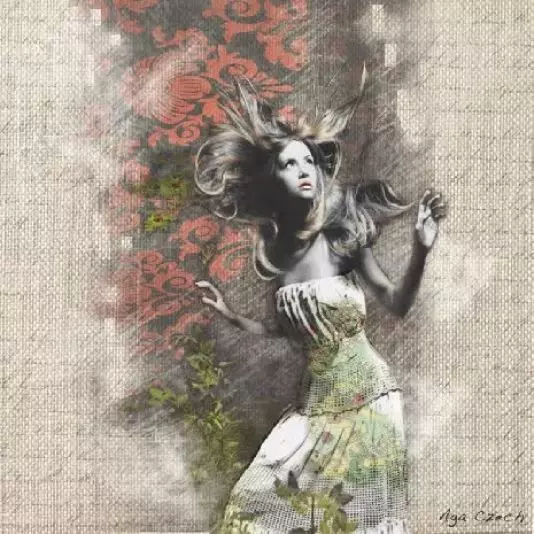 Art by Aga Czech: FLOWER GIRL