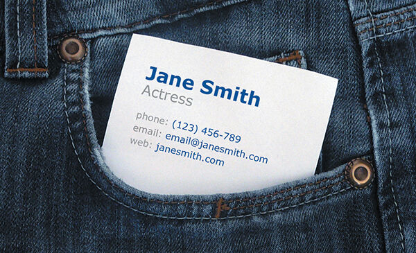 Always carry business cards