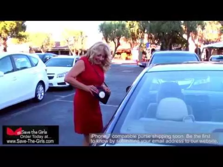 Judy Cerda in Purse Commercial (Save The Girls Brand)