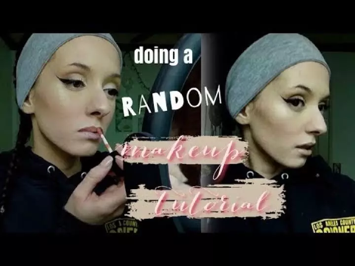 MY FIRST EVER MAKEUP TUTORIAL **SO RANDOM**