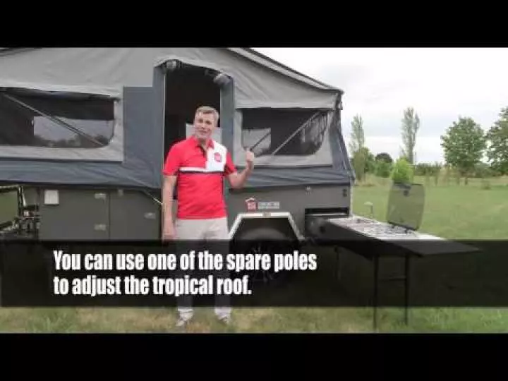 Mars Campers Spirit forward folding camper trailer setup