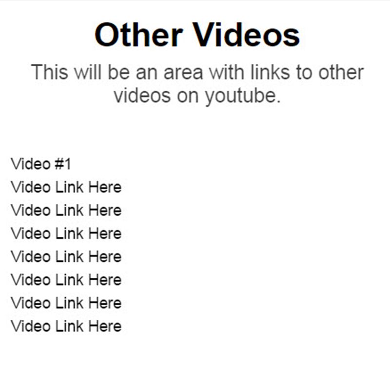 List titles of your videos