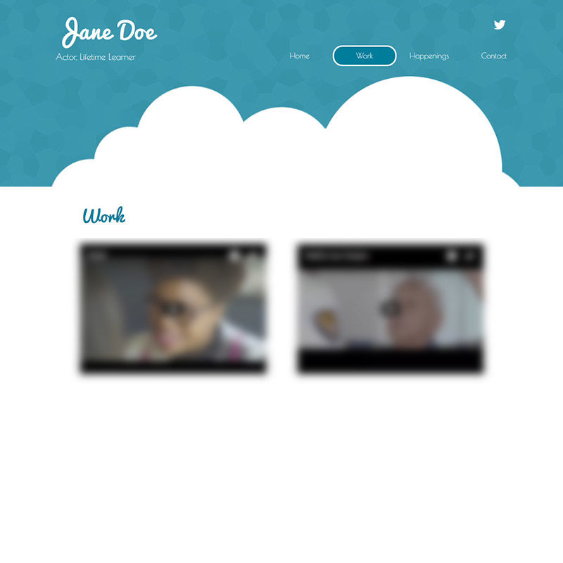 Add some personality to your actor website